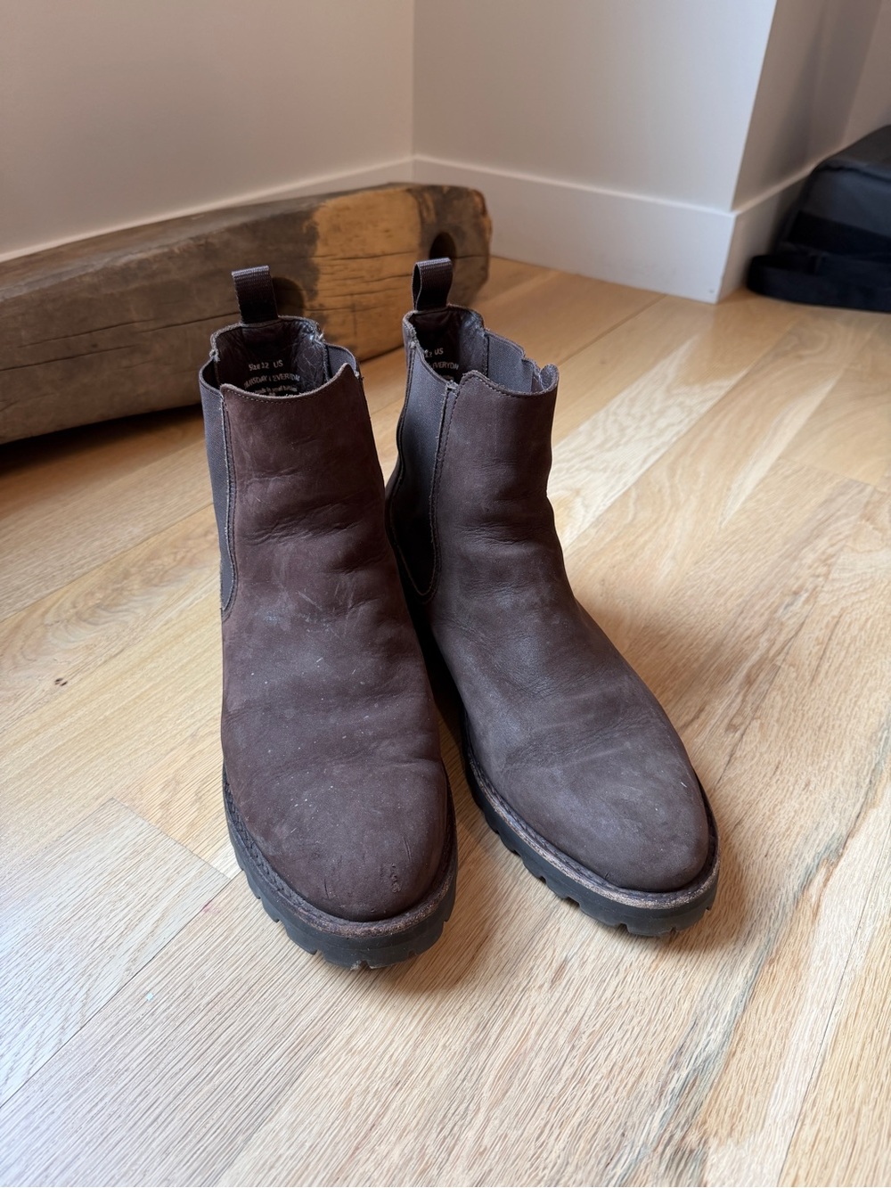 Thursday Boot Company Brown Leather Chelsea Booties